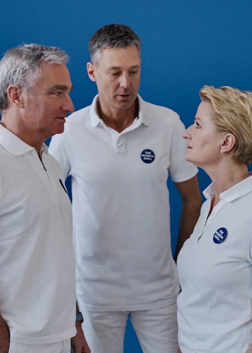 Dr. Christian Schneider, Dr. Christian Obersteiner und Dr. Franka Färber im Gespräch